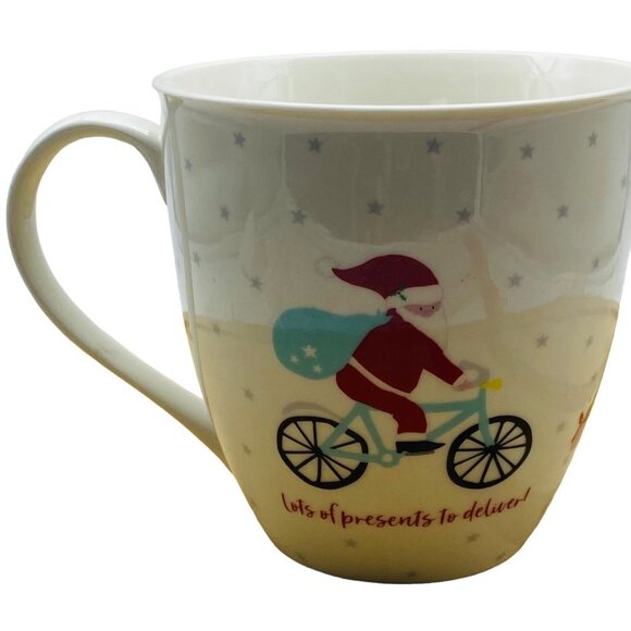 Millie Green British Design Christmas Holiday Santa Claus Nutcracker Tree Mug Cu - Picture 2 of 5